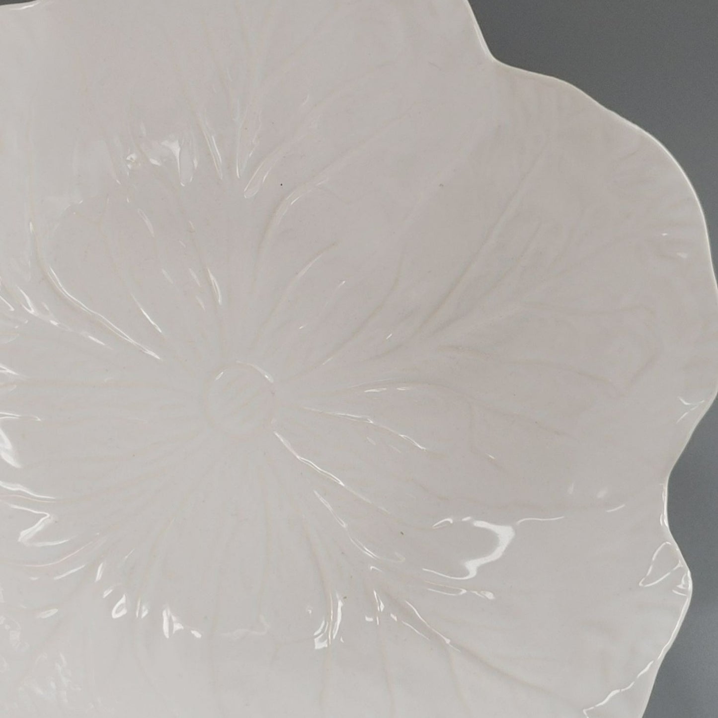 Bordallo Pinheiro "Cabbage Beige" Coupe Soup Bowl, Made in Portugal