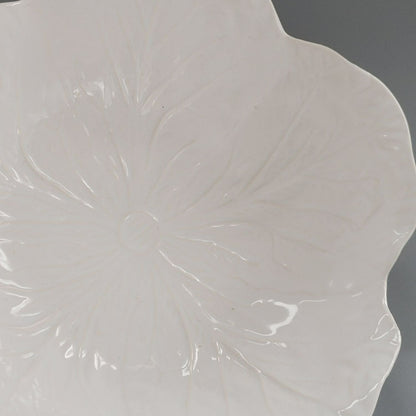 Bordallo Pinheiro "Cabbage Beige" Coupe Soup Bowl, Made in Portugal