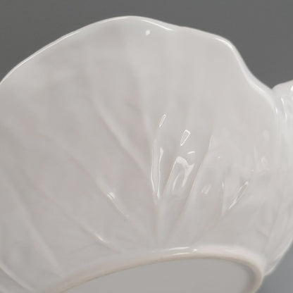 Bordallo Pinheiro "Cabbage Beige" Coupe Soup Bowl, Made in Portugal