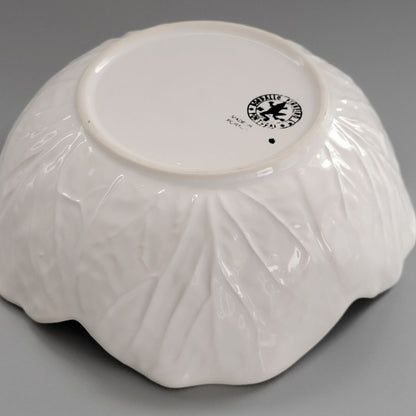 Bordallo Pinheiro "Cabbage Beige" Coupe Soup Bowl, Made in Portugal