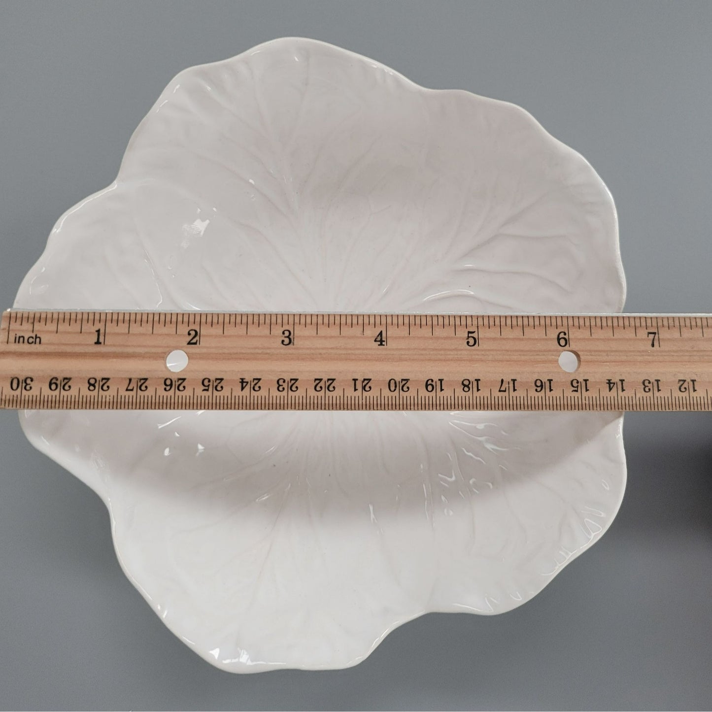 Bordallo Pinheiro "Cabbage Beige" Coupe Soup Bowl, Made in Portugal