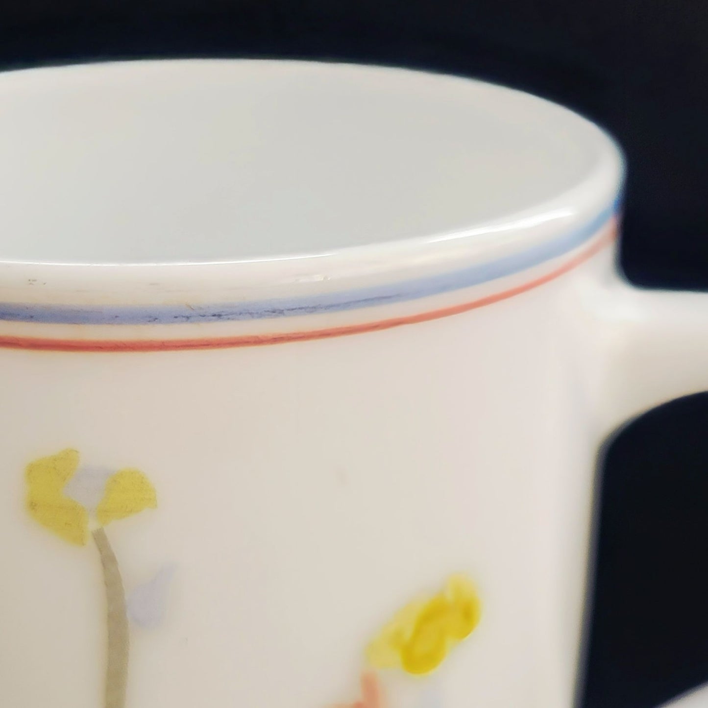 Arcopal Pastoral Milk Glass Coffee Cup, Set of 2