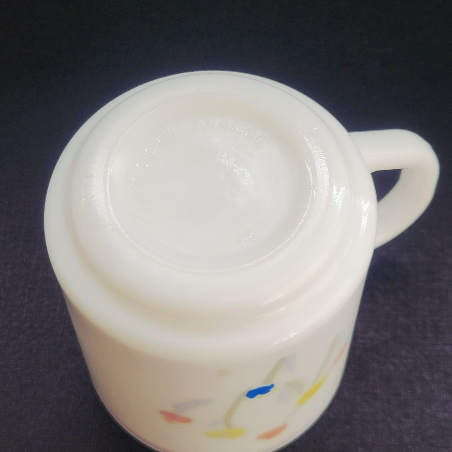 Arcopal Pastoral Milk Glass Coffee Cup, Set of 2