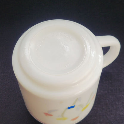 Arcopal Pastoral Milk Glass Coffee Cup, Set of 2