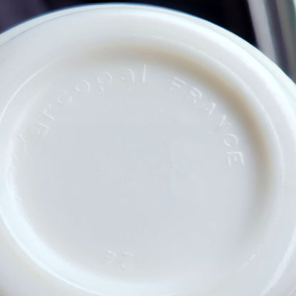 Arcopal Pastoral Milk Glass Coffee Cup, Set of 2