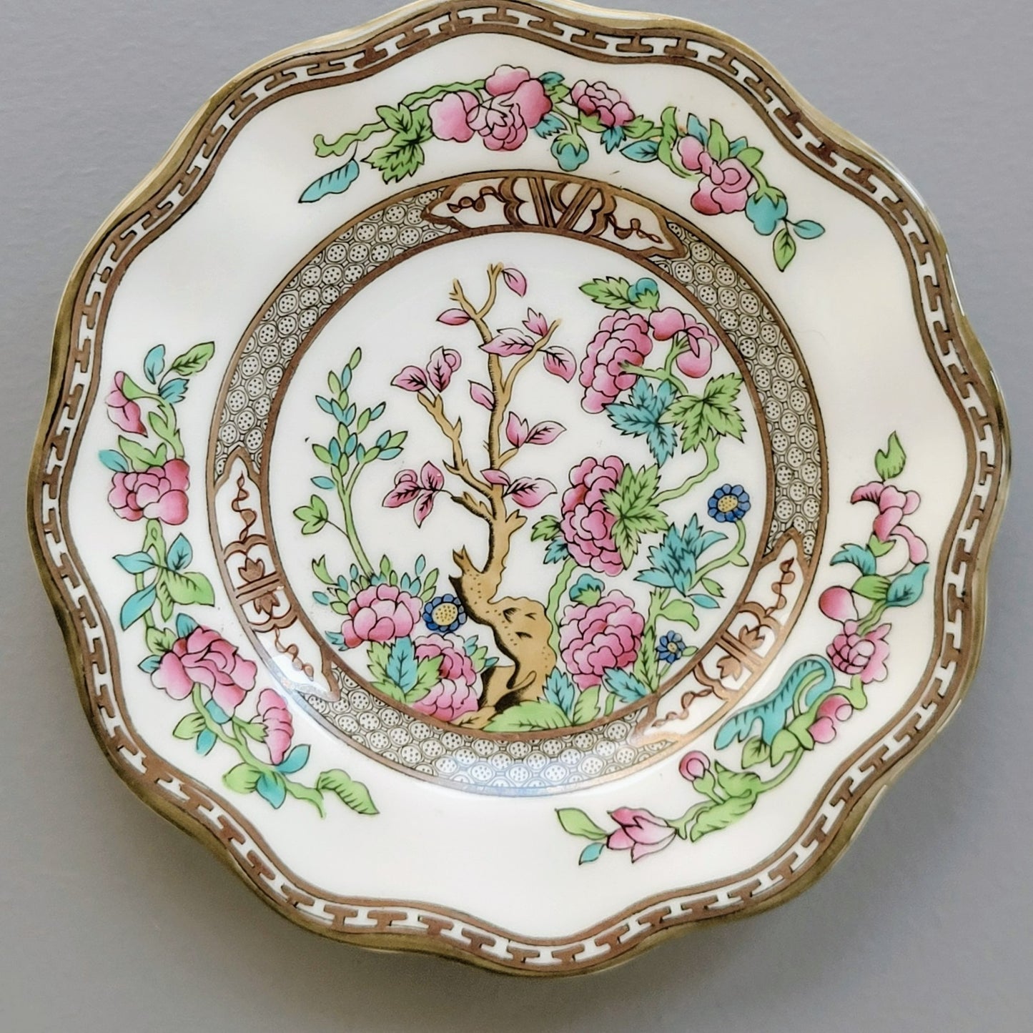 Antique Coalport Indian Tree Bread Plate, Set of 2, c.1891-1920 England