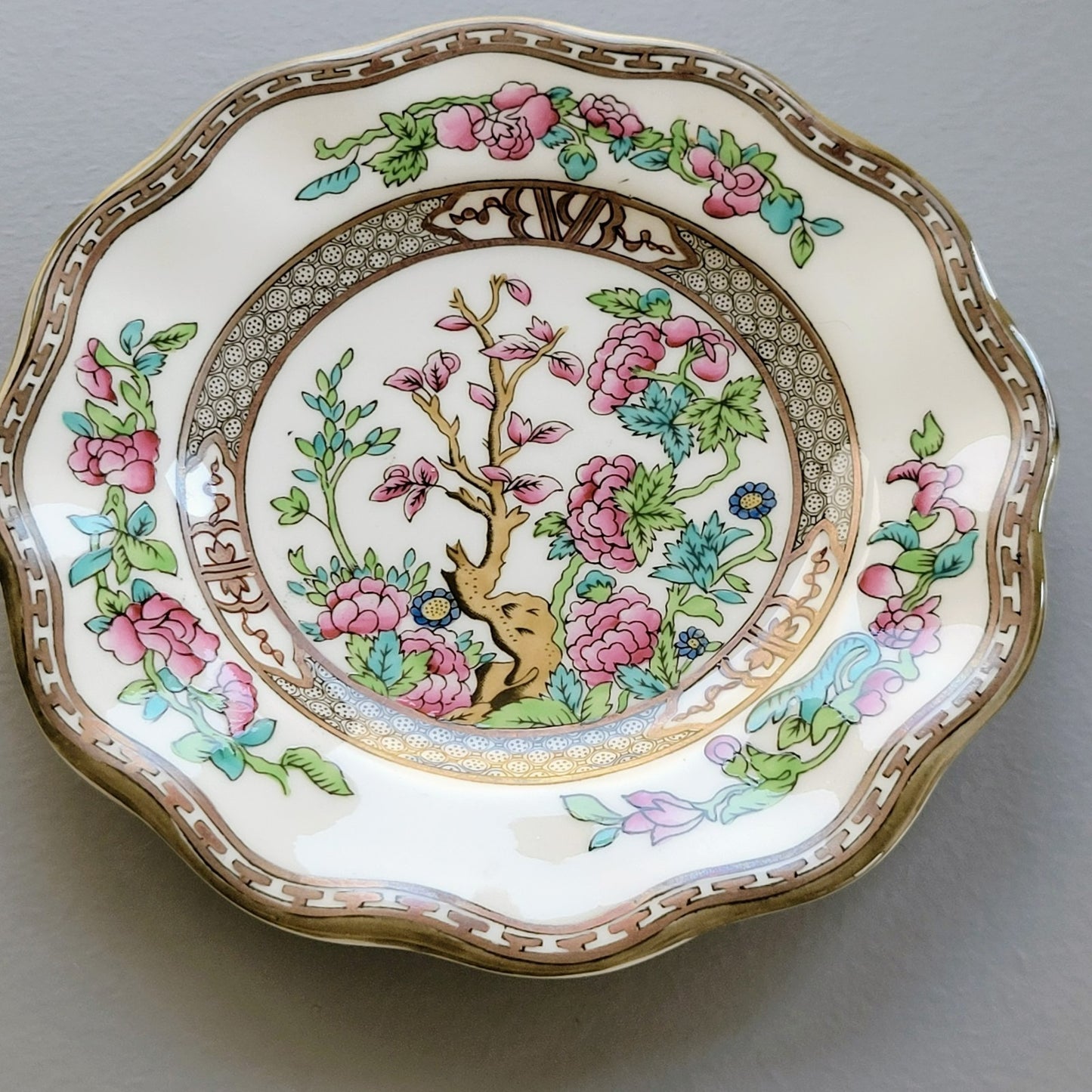 Antique Coalport Indian Tree Bread Plate, Set of 2, c.1891-1920 England