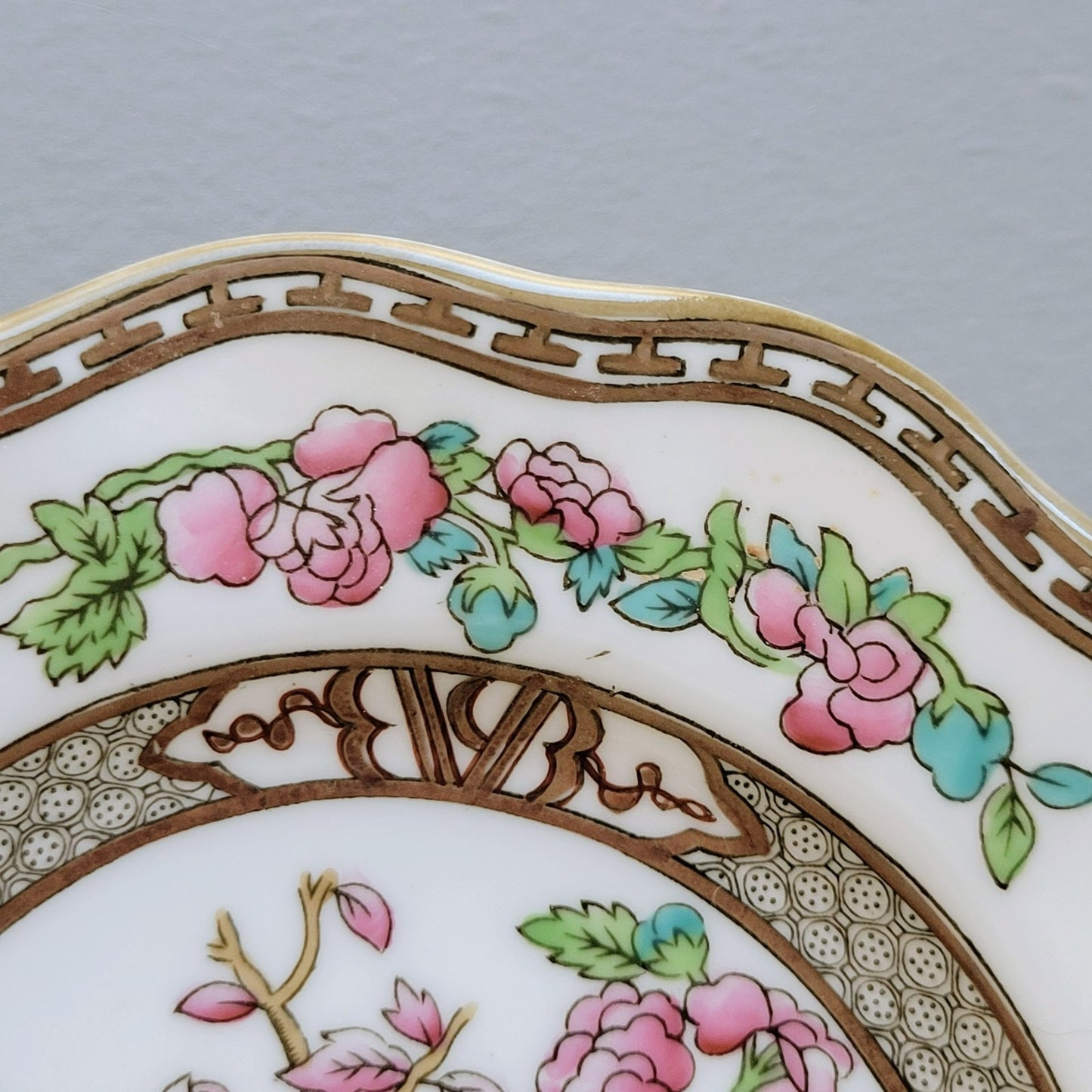 Antique Coalport Indian Tree Bread Plate, Set of 2, c.1891-1920 England