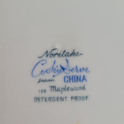 Noritake Maplewood Dinner Plate Set of 2, c.1960s Japan