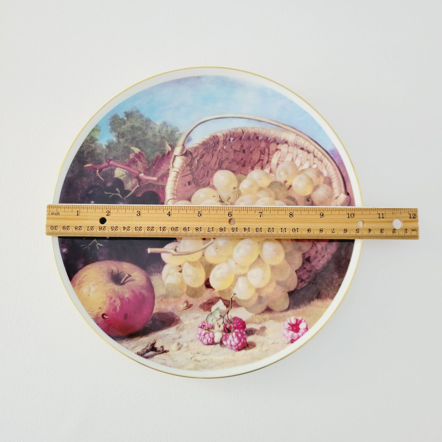Lenox Special 10" Plate Grapes from the Painting Still Life with Fruit, USA Made