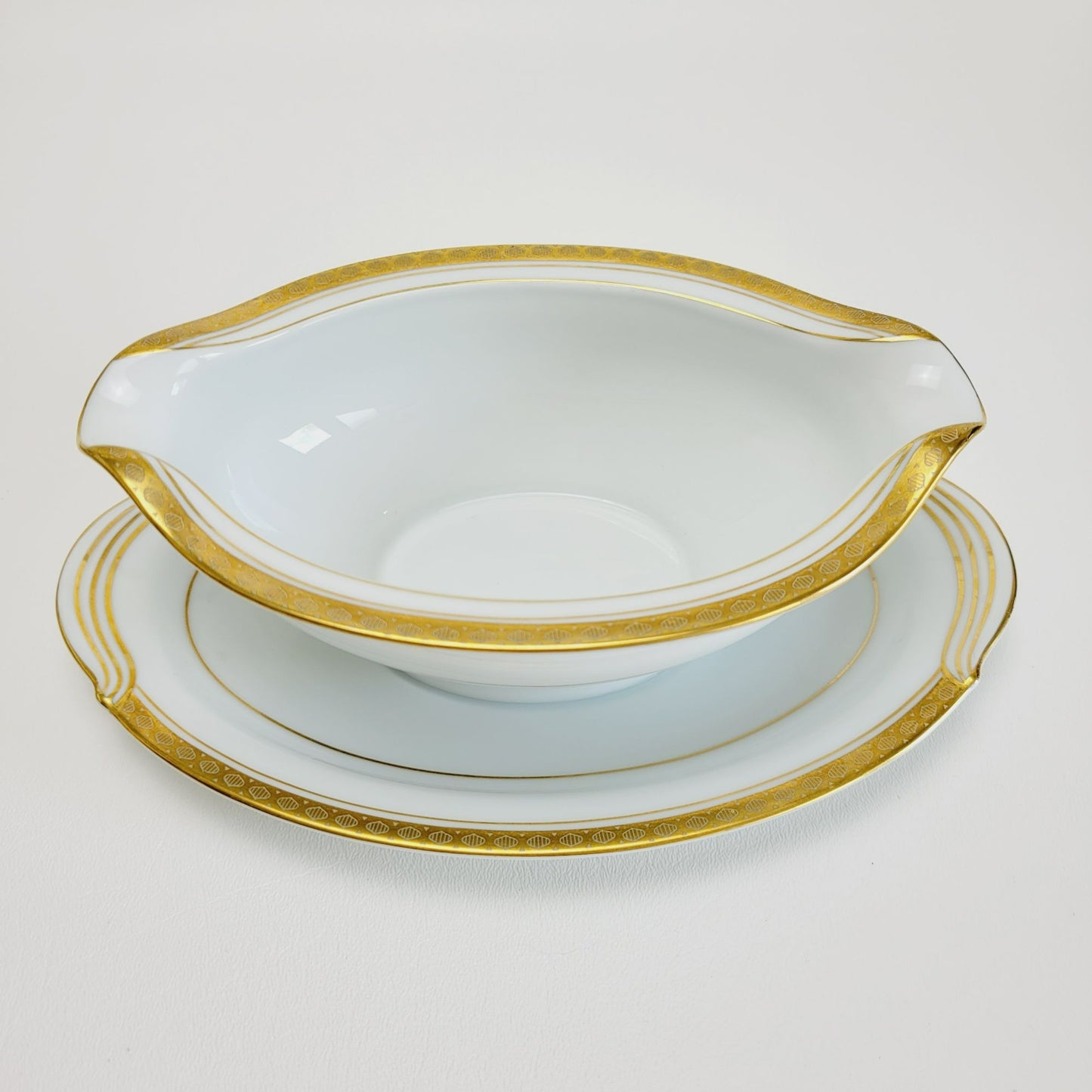 Noritake Richmond Gravy Boat & Plate, Made in Japan