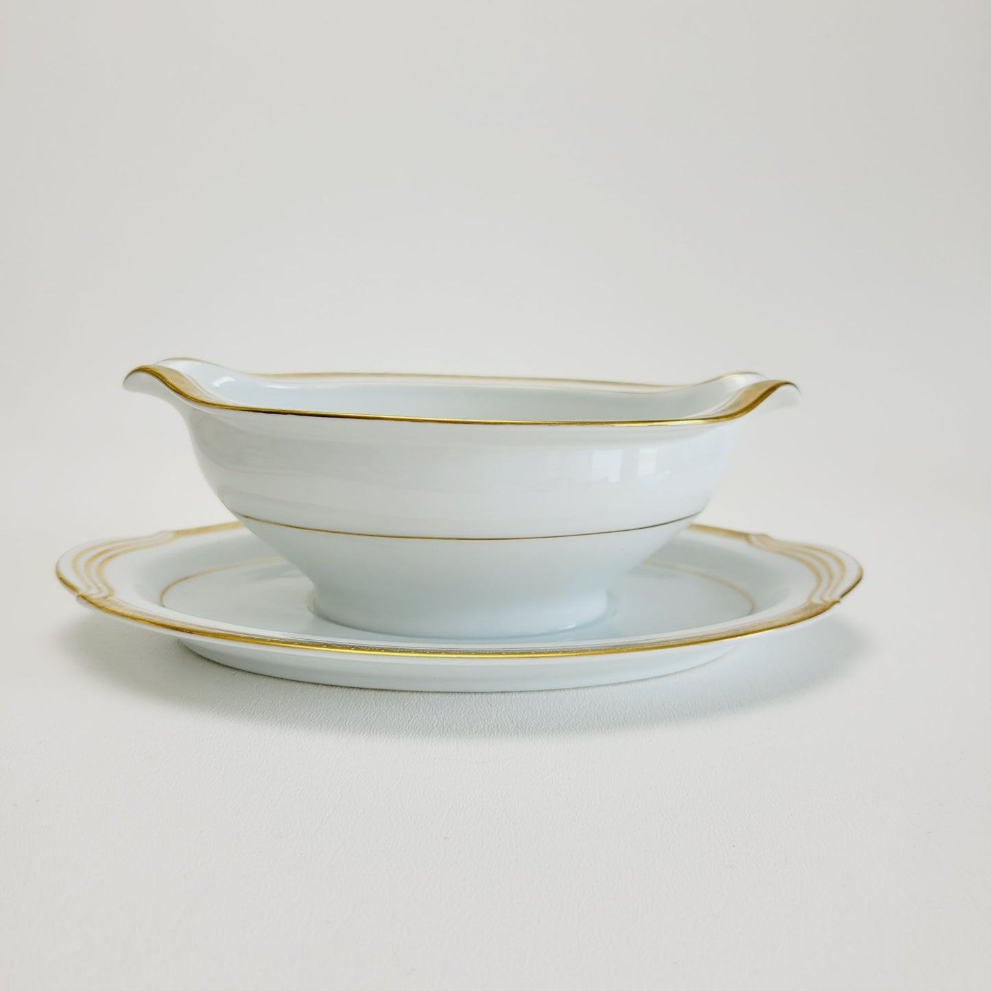 Noritake Richmond Gravy Boat & Plate, Made in Japan