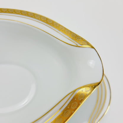 Noritake Richmond Gravy Boat & Plate, Made in Japan