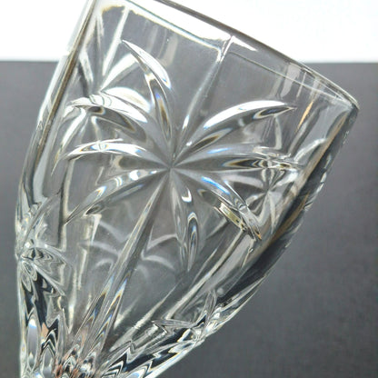 Godinger "Palm" Crystal Goblet Set of 2, c.2000s Czech Republic