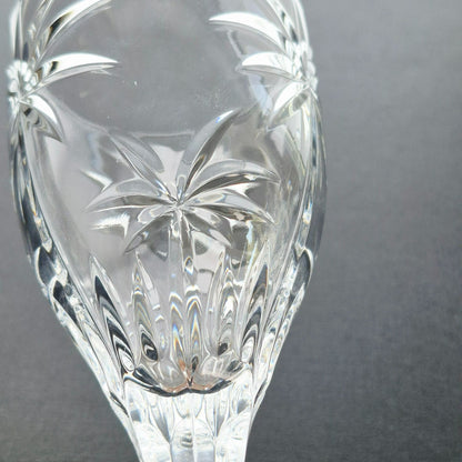 Godinger "Palm" Crystal Goblet Set of 2, c.2000s Czech Republic