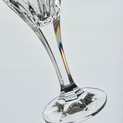 Godinger "Palm" Crystal Goblet Set of 2, c.2000s Czech Republic