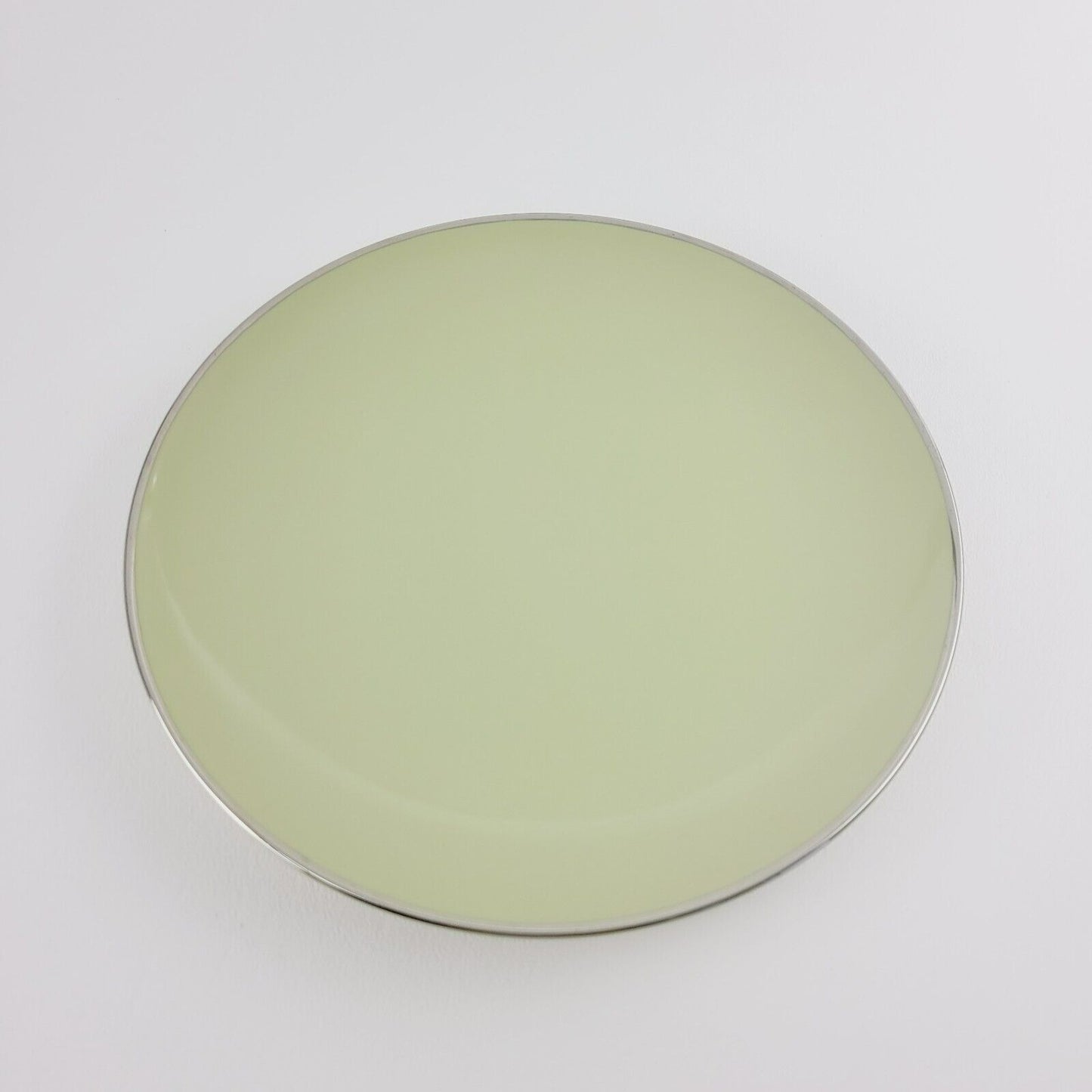 Franciscan Willow Green Dessert Plate, Platinum Trim c.1953 USA