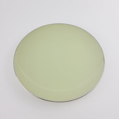 Franciscan Willow Green Dessert Plate, Platinum Trim c.1953 USA