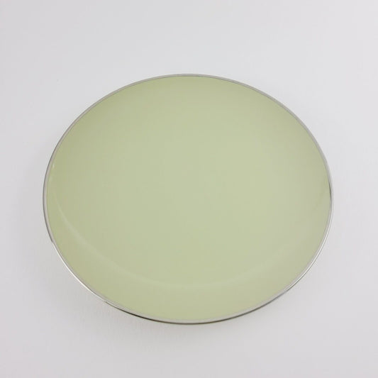 Franciscan Willow Green Dessert Plate, Platinum Trim c.1953 USA