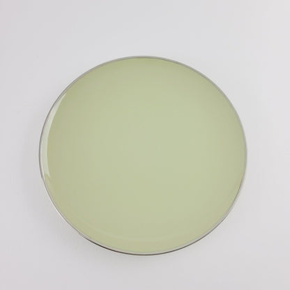 Franciscan Willow Green Dessert Plate, Platinum Trim c.1953 USA