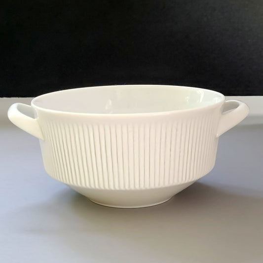 Arzberg Athena White Handled Cream Soup Bowl, c.1968-90 Germany