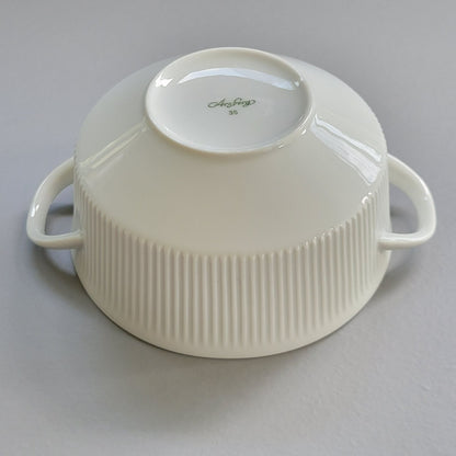 Arzberg Athena White Handled Cream Soup Bowl, c.1968-90 Germany