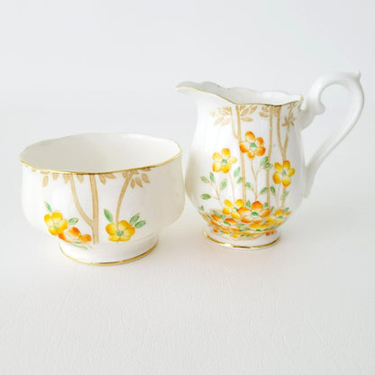 Rare Royal Albert Petite Creamer & Sugar Bowl, Crown China Dell c.1927-35 England