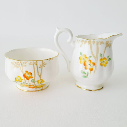 Rare Royal Albert Petite Creamer & Sugar Bowl, Crown China Dell c.1927-35 England