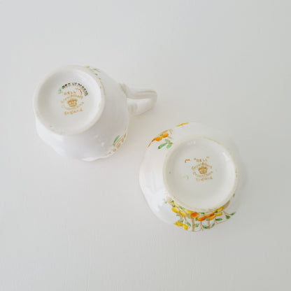 Rare Royal Albert Petite Creamer & Sugar Bowl, Crown China Dell c.1927-35 England