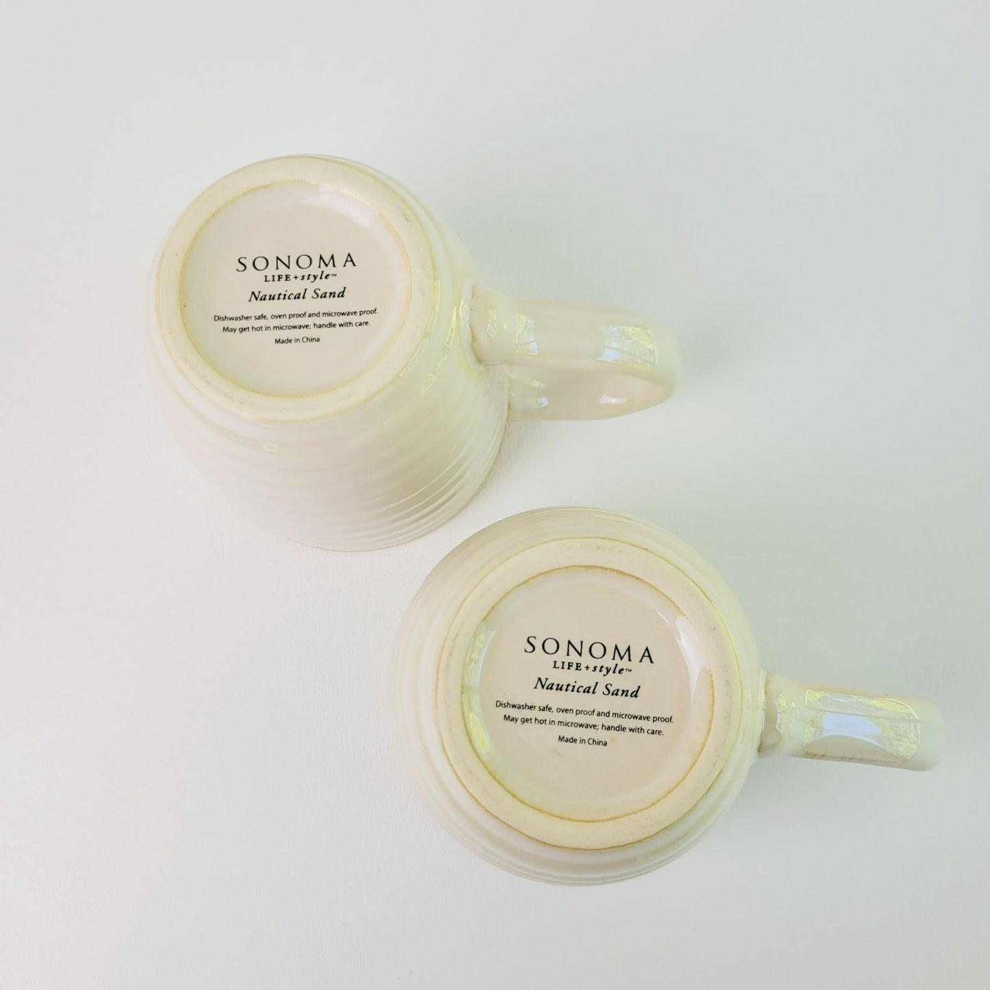 Sonoma Life + Style Nautical Sand Mug, Set of 2