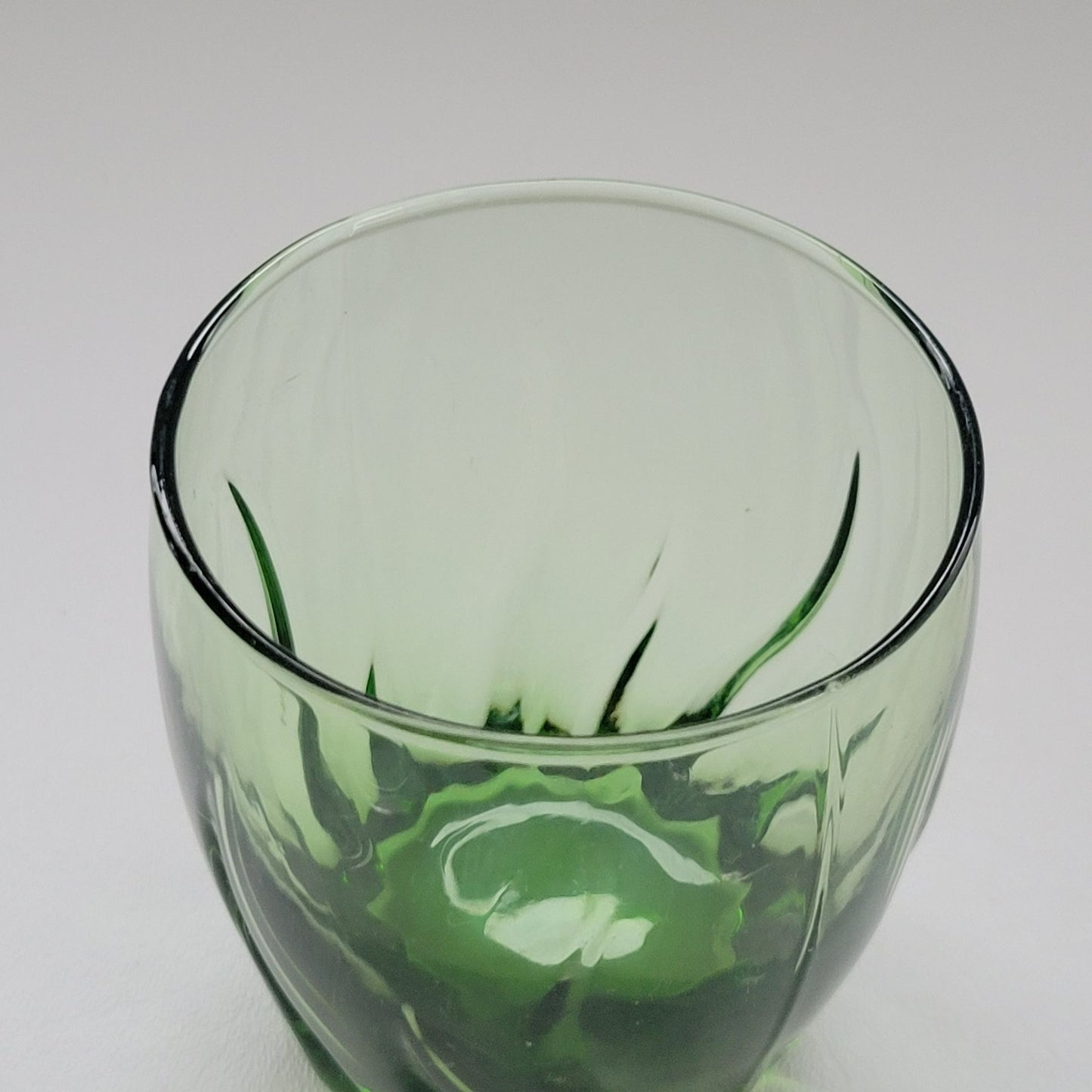 Anchor Hocking Central Park Ivy Green Old Fashioned, Set of 2, USA Made