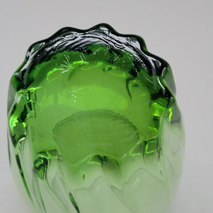 Anchor Hocking Central Park Ivy Green Old Fashioned, Set of 2, USA Made