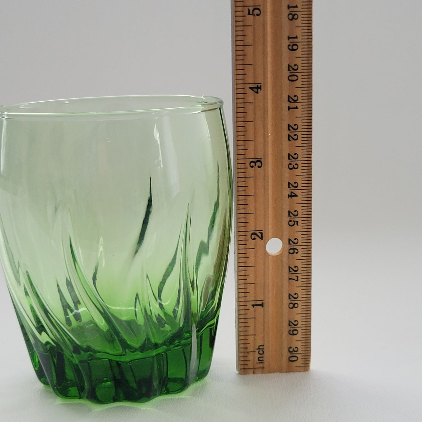 Anchor Hocking Central Park Ivy Green Old Fashioned, Set of 2, USA Made