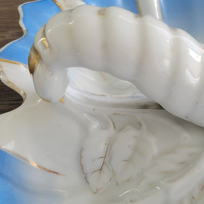 Antique JS Porcelain Blue & White Lobster Serving Dish, c.1896-1916 Germany