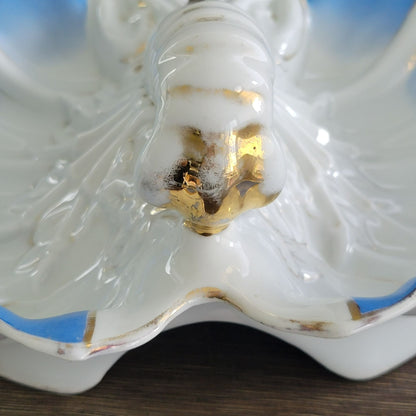 Antique JS Porcelain Blue & White Lobster Serving Dish, c.1896-1916 Germany