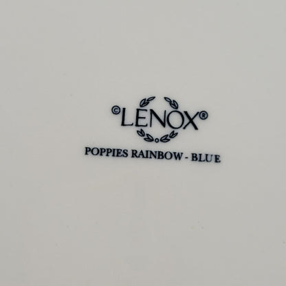 Lenox Poppies Rainbow Blue Dinner Plate c.1998-99 Japan