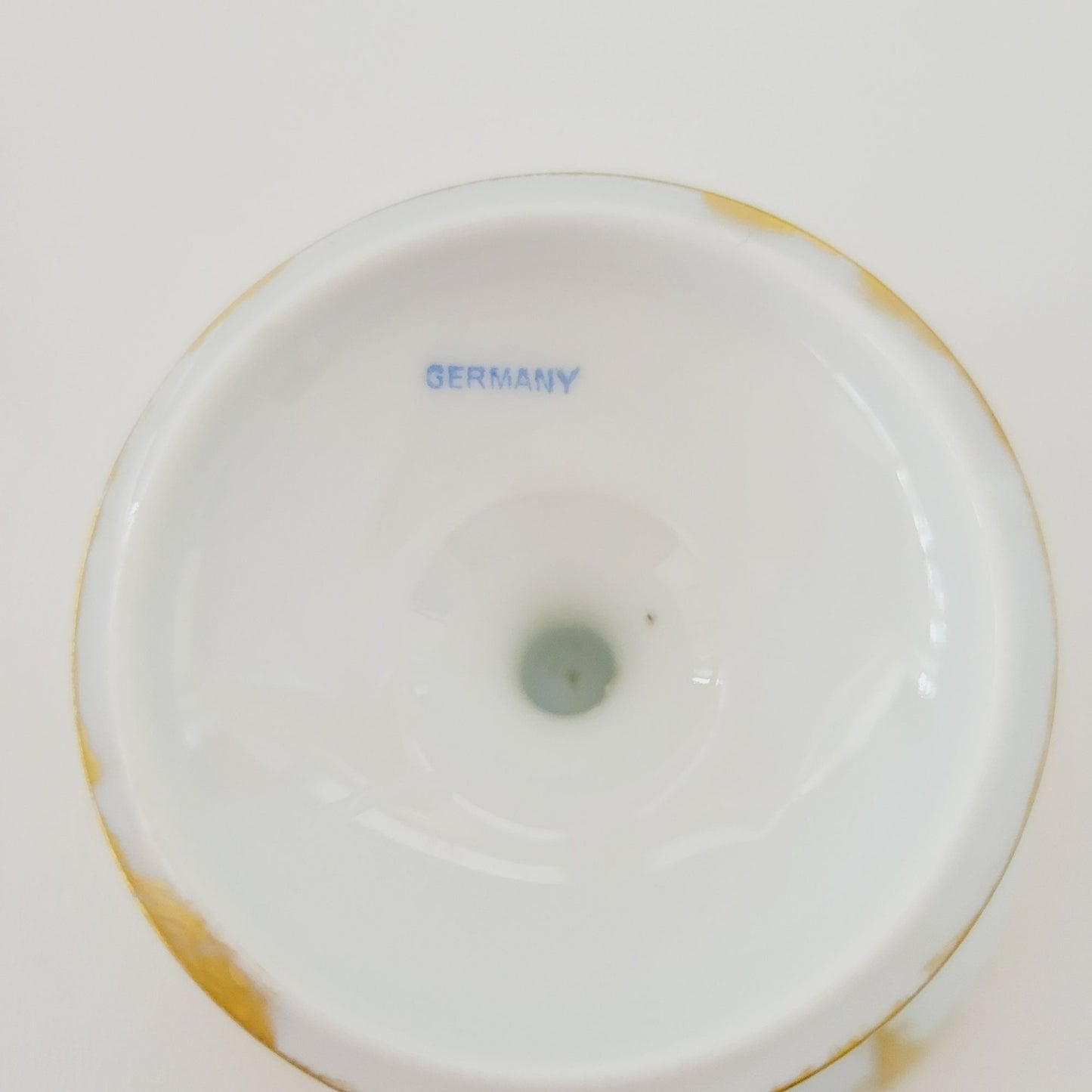 Hutschenreuther White & Gold Footed Dessert Bowl and Saucers, 2 Sets, Bavaria Germany