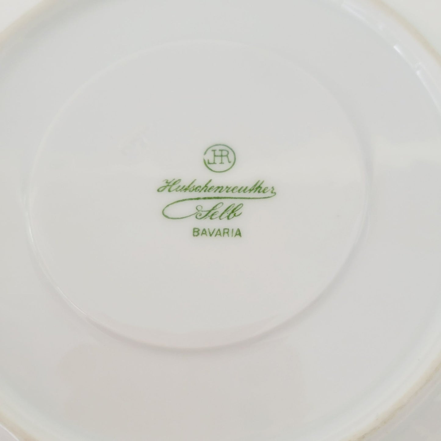 Hutschenreuther White & Gold Footed Dessert Bowl and Saucers, 2 Sets, Bavaria Germany