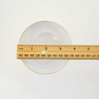 Hutschenreuther White & Gold Footed Dessert Bowl and Saucers, 2 Sets, Bavaria Germany