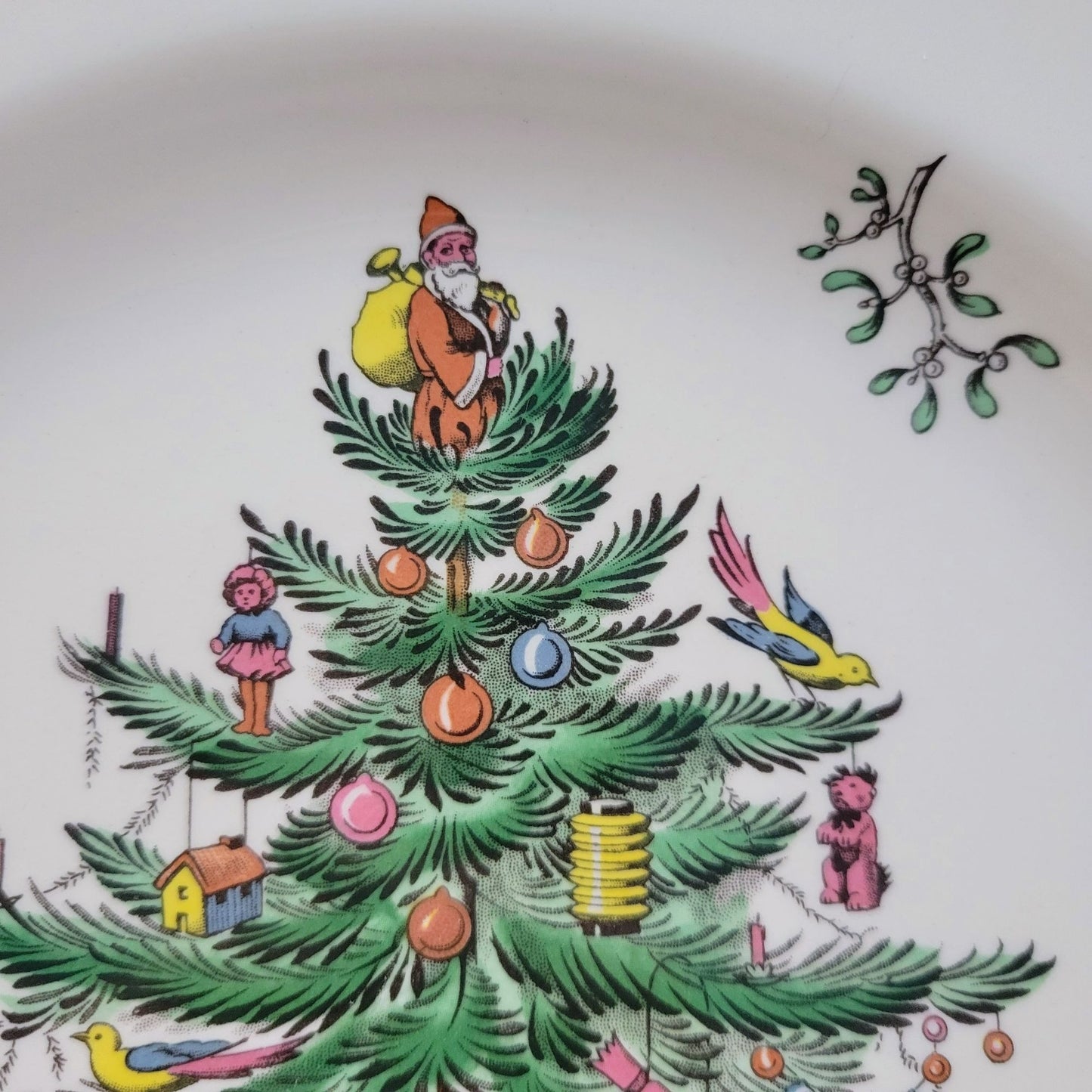 Spode Christmas Tree Dinner Plate, England c.1976-89