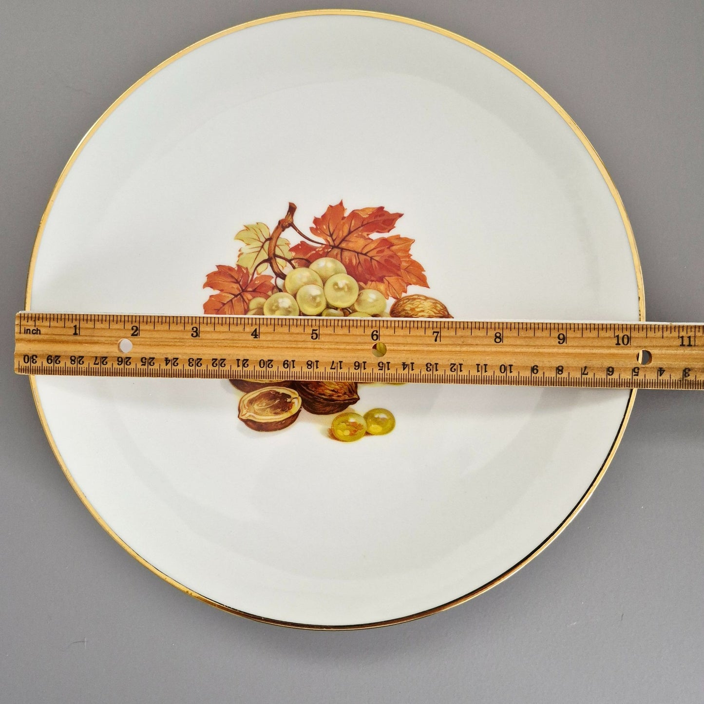 Bareuther Grape & Nuts Dinner Plates, c.1970-90s Germany