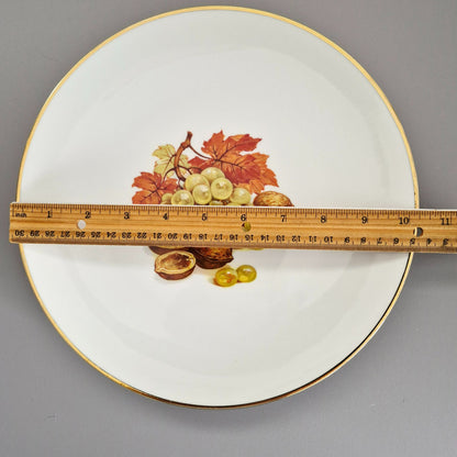 Bareuther Grape & Nuts Dinner Plates, c.1970-90s Germany