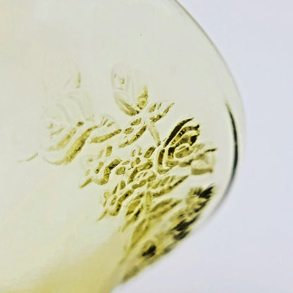 Federal Glass Sharon Cabbage Rose Oval Serving Bowl, c.1930s USA Made