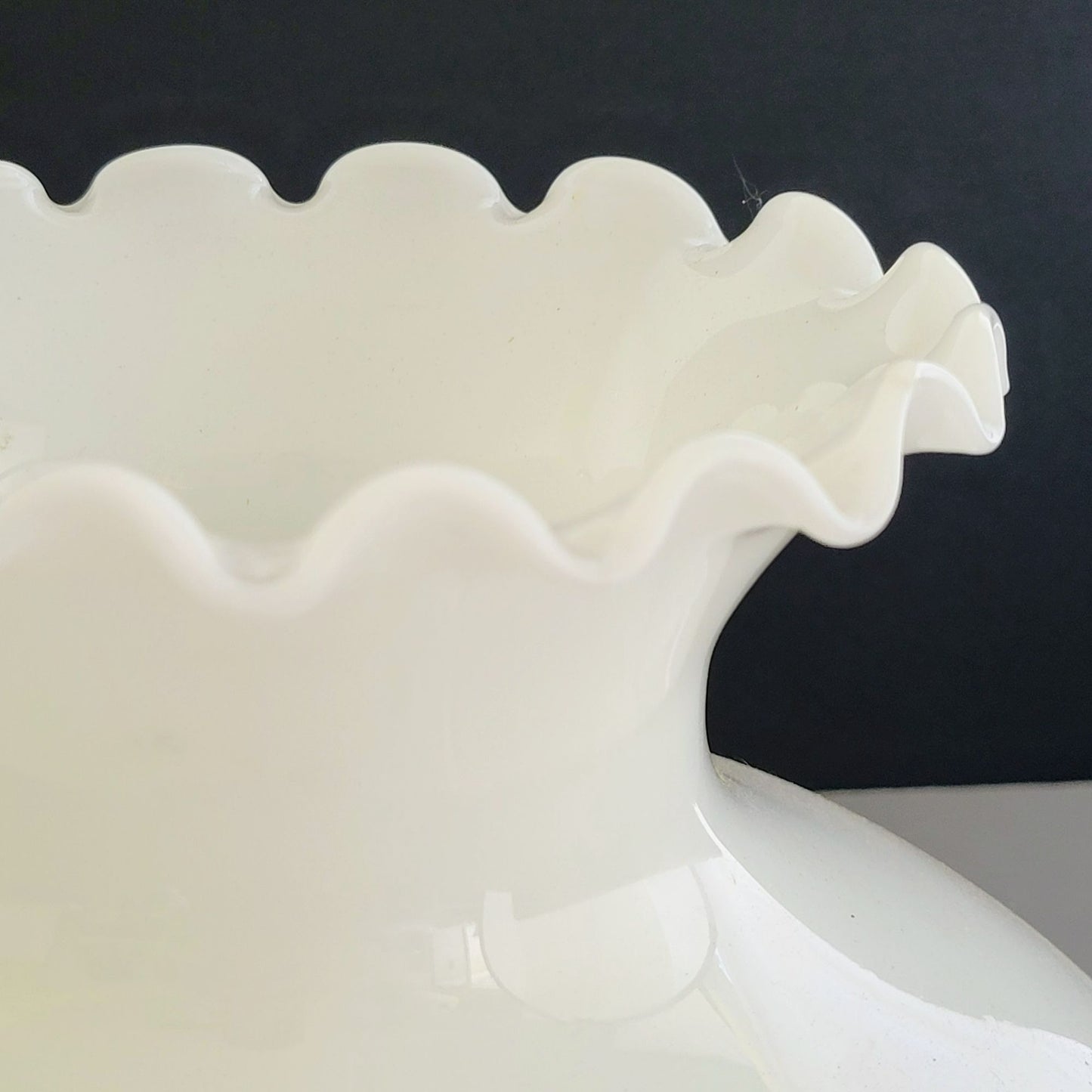 Vintage Hand Painted Floral Hurricane Lamp Shade