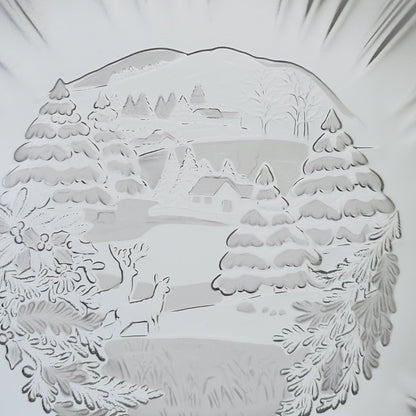 Mikasa Winter Dreams Frosted Round Serving Bowl, Made in Germany