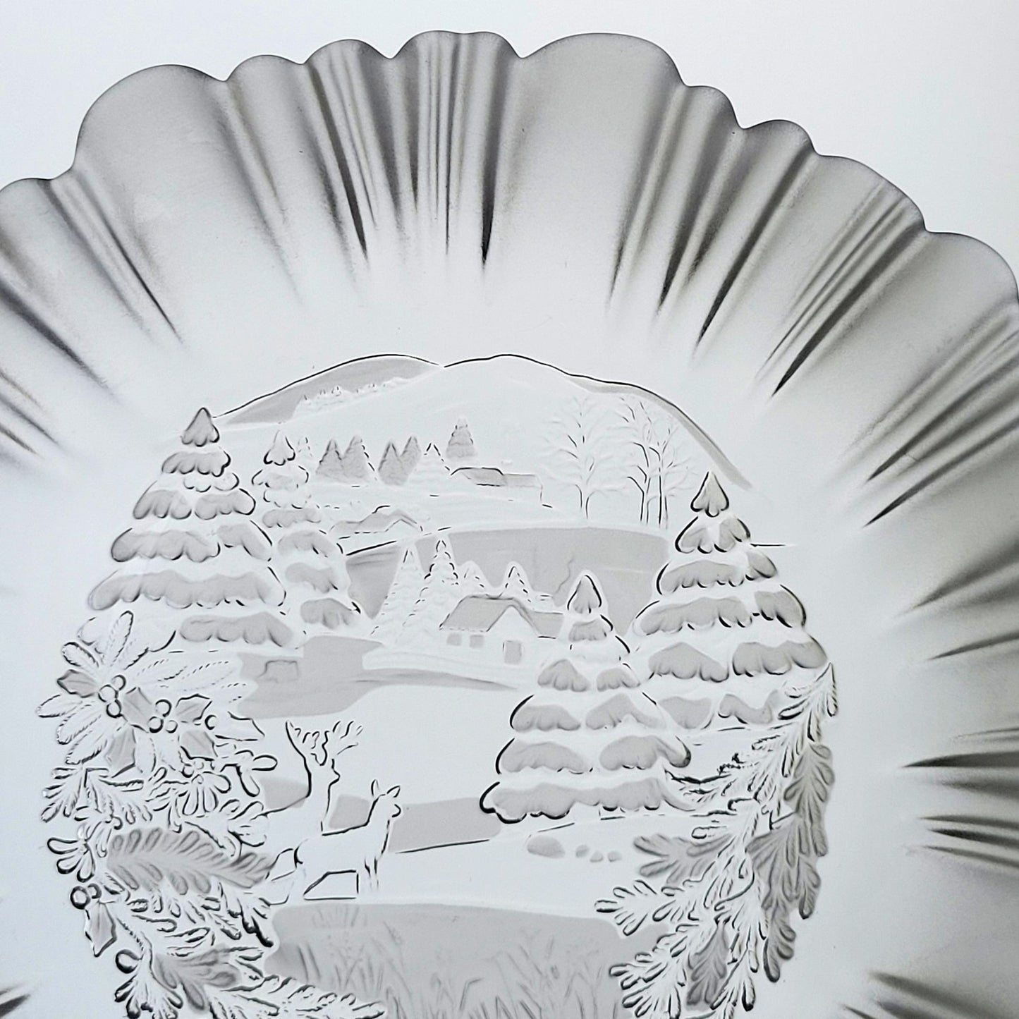 Mikasa Winter Dreams Frosted Round Serving Bowl, Made in Germany