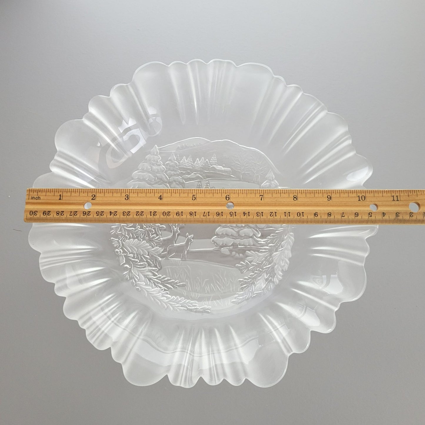 Mikasa Winter Dreams Frosted Round Serving Bowl, Made in Germany