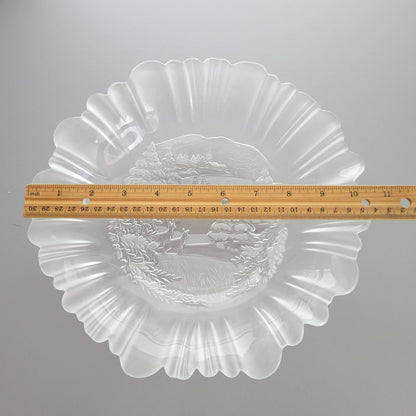 Mikasa Winter Dreams Frosted Round Serving Bowl, Made in Germany