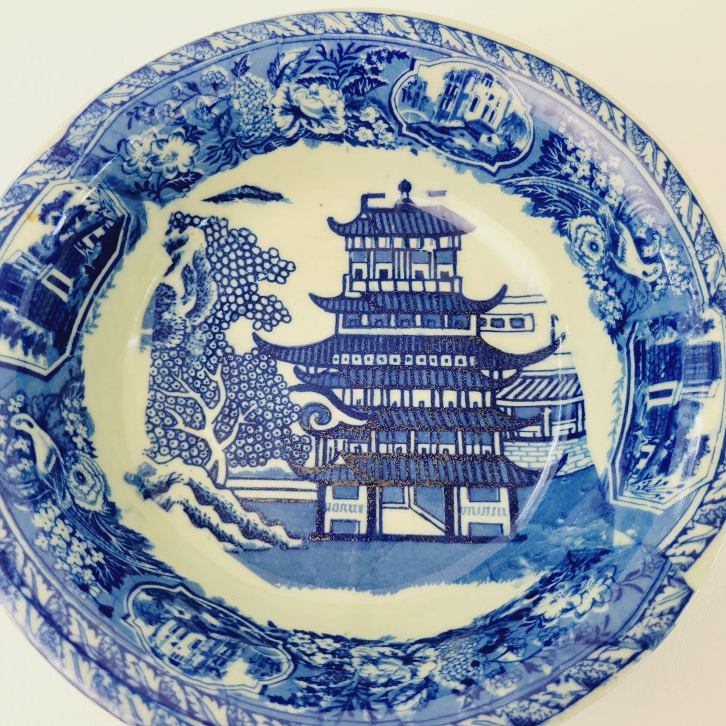 VictorianWare Chinoiserie Pagoda Ironstone Bowl