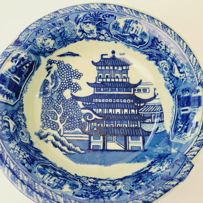 VictorianWare Chinoiserie Pagoda Ironstone Bowl